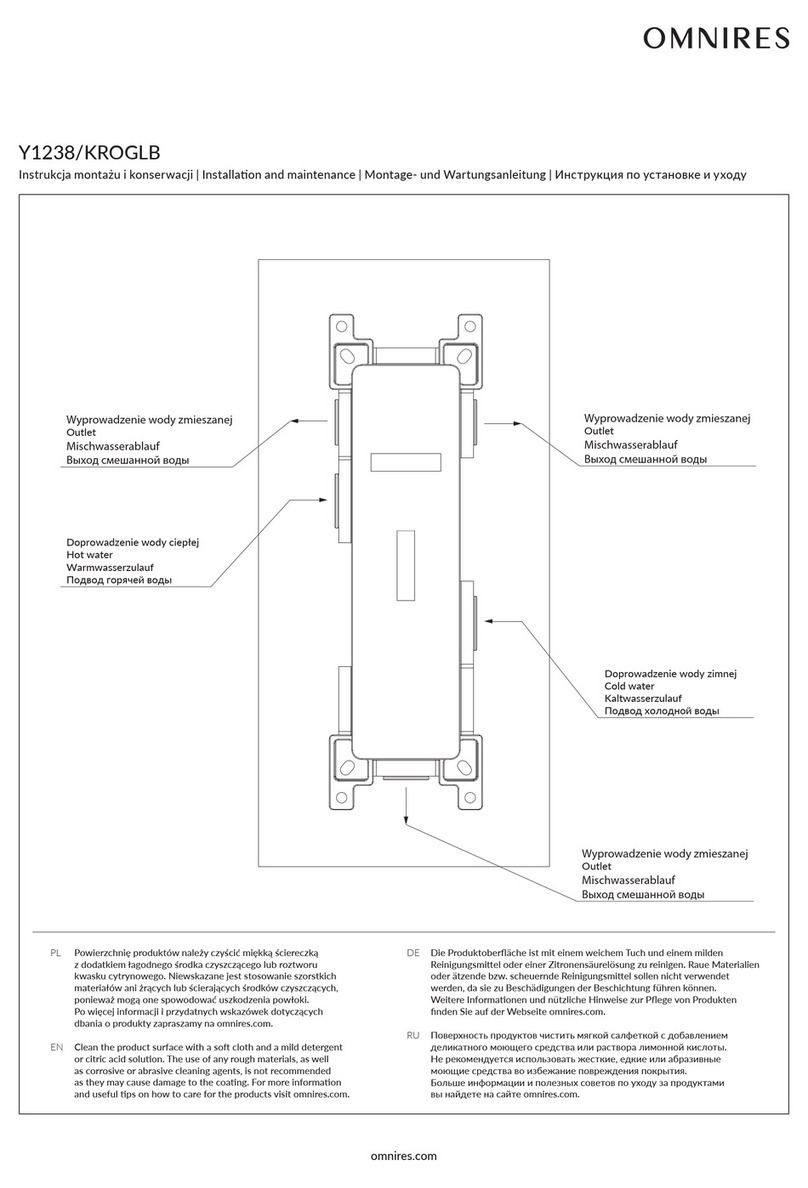 Omnires Y1238/KROGLB Instruction Manual Omnires Y1238/KROGLB Instruction Manual