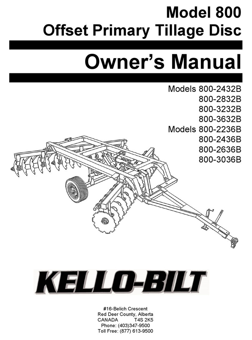 KELLO-BILT 800 Series owner's manual