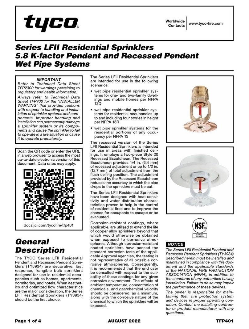 Tyco LFII Series User manual