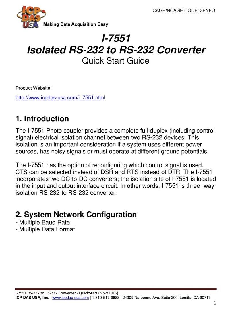ICP DAS USA I-7551 quick start guide
