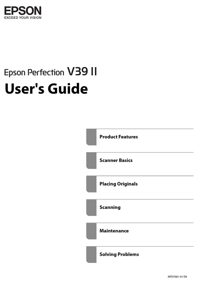 Epson Perfection V39II User manual