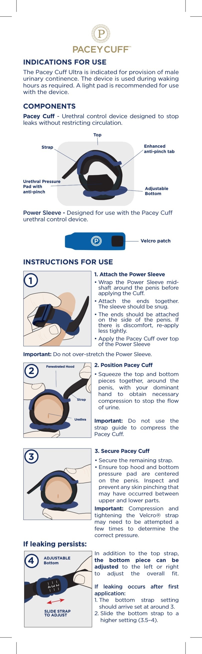 Pacey Cuff Ultra quick start guide