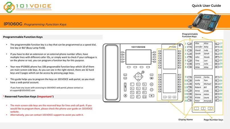 101VOICE IP1060G Quick user guide