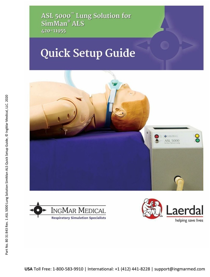 IngMar Medical Laerdal ASL 5000 Quick setup guide IngMar Medical Laerdal ASL 5000 Quick setup guide
