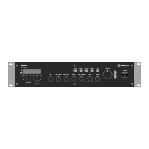 Adastra RMD Series User manual