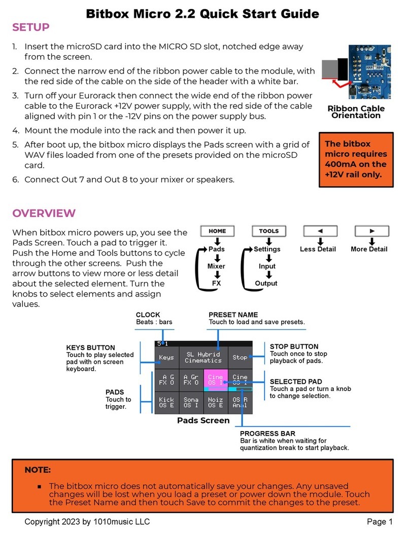 1010music Bitbox Micro 2.2 User manual