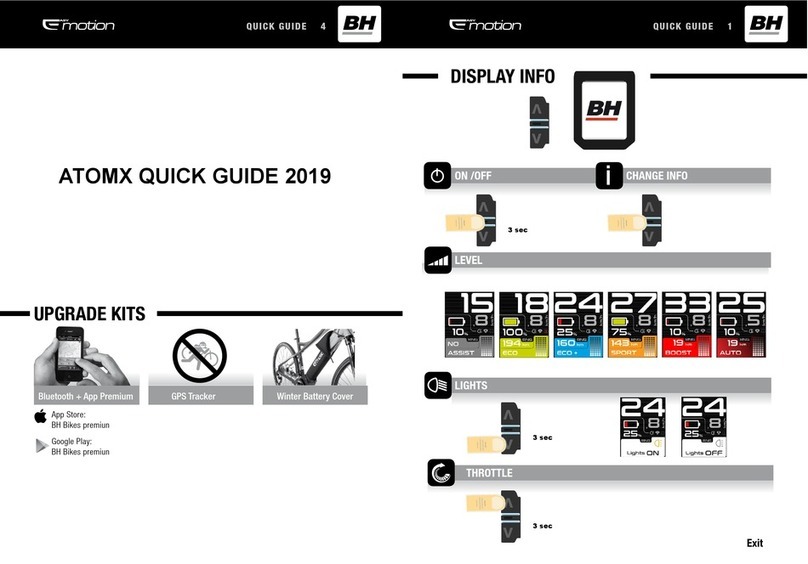 BH bikes e-motion ATOMX 2019 User manual