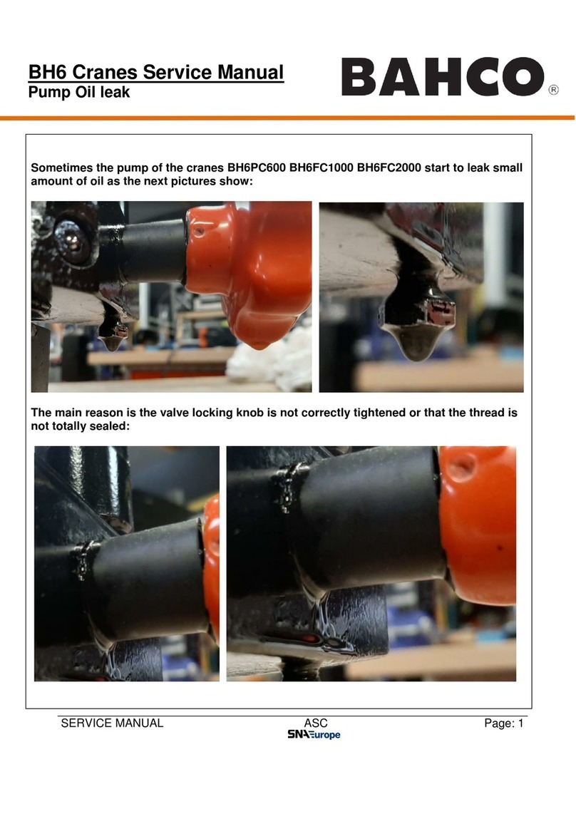 Bahco BH6 Service manual Bahco BH6 Service manual
