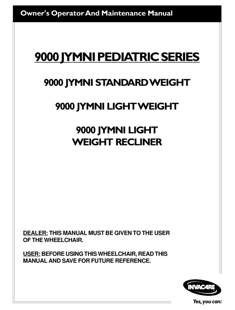 Invacare 9000 jymni Series Manual