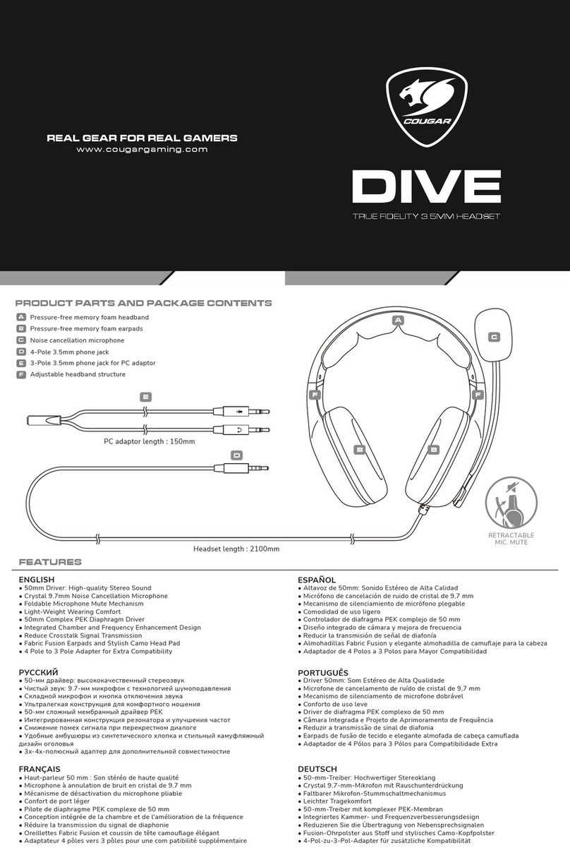 COUGAR DIVE manual