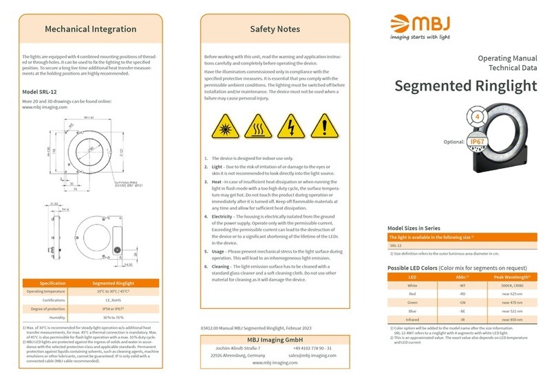 mbj SRL-12 operating manual