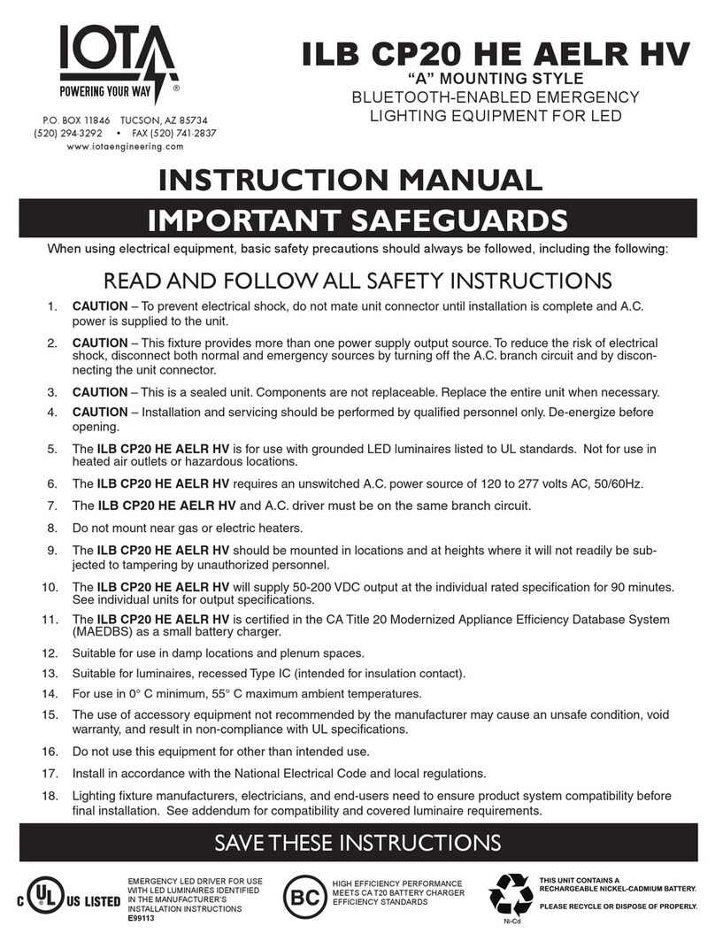 IOTA ILB CP20 HE AELR HV User manual