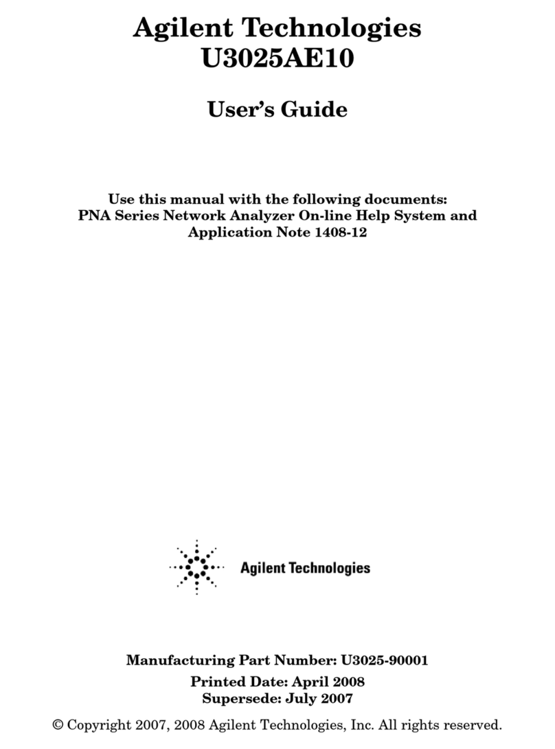 Agilent Technologies U3025AE10 User manual