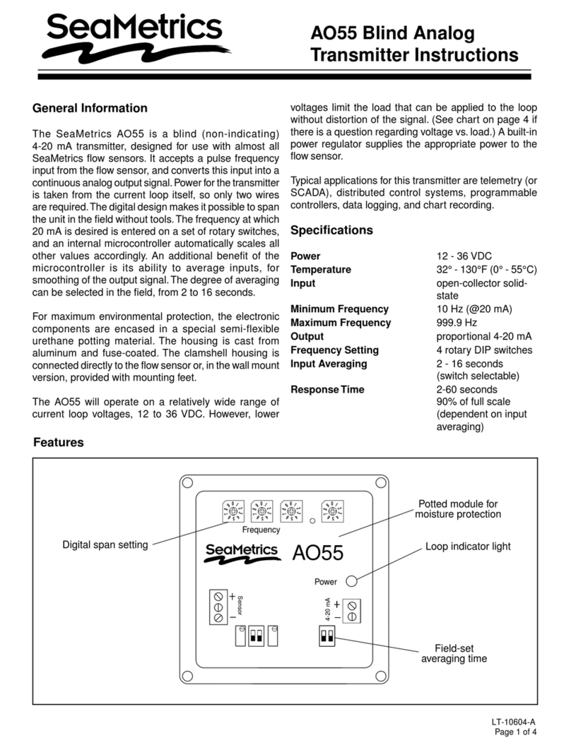 Seametrics AO55 User manual