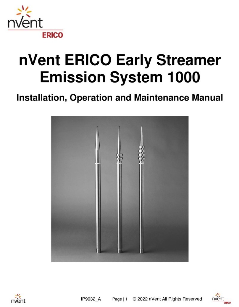 nvent ERICO Early Streamer Emission System 1000 User manual