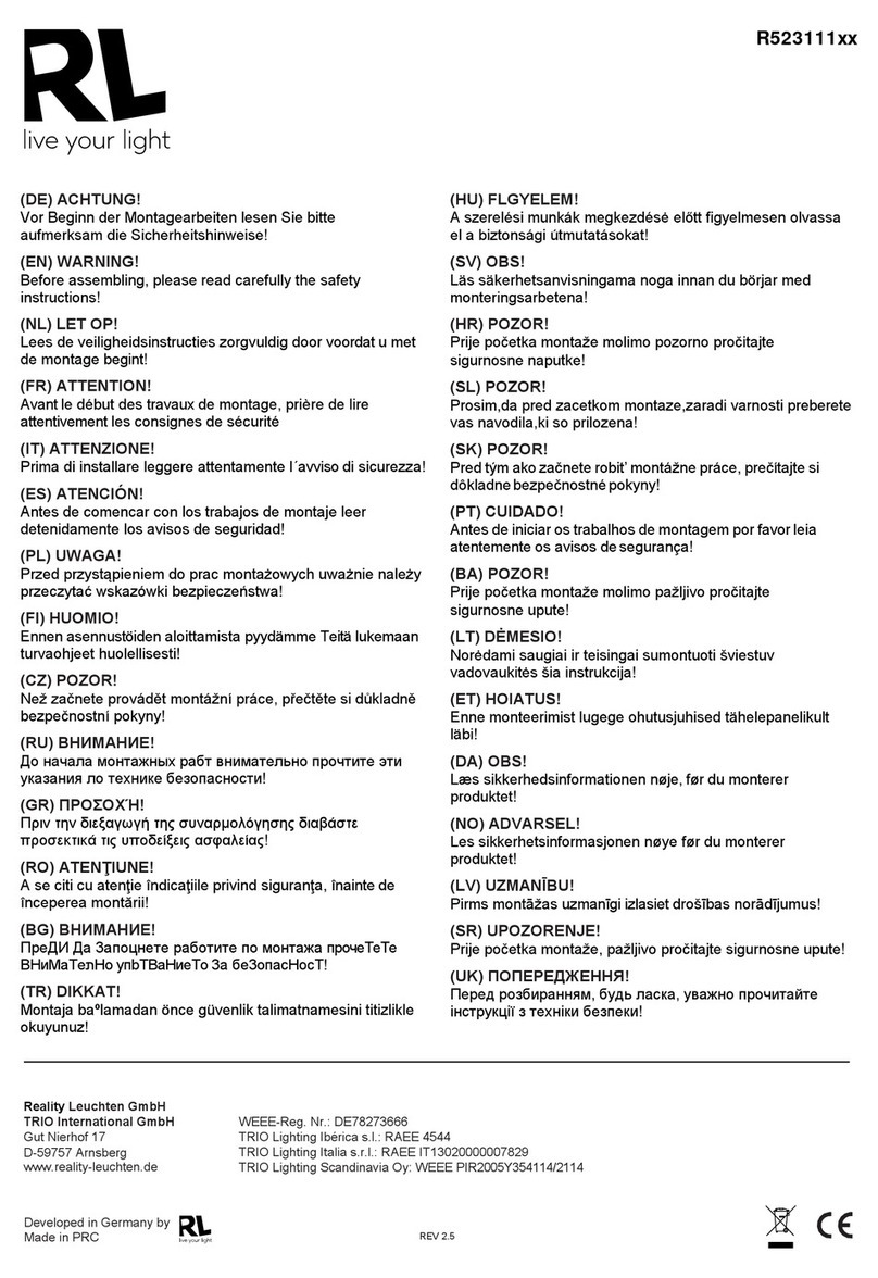 RL R523111 Series User manual