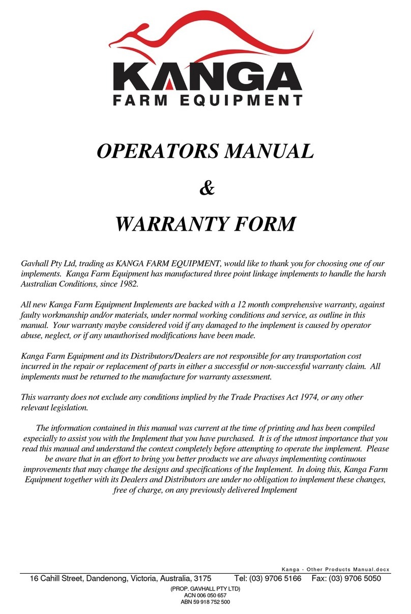 Kanga 1200906 Operator's manual