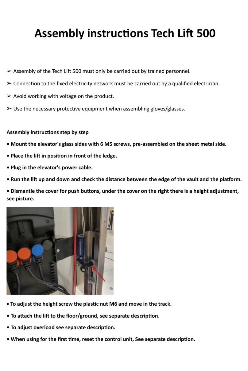 TechLine Tech Lift 500 Assembly instructions