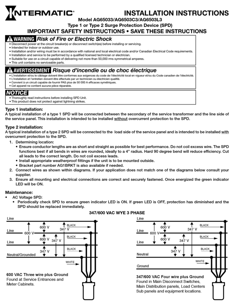 Intermatic AG65033 User manual