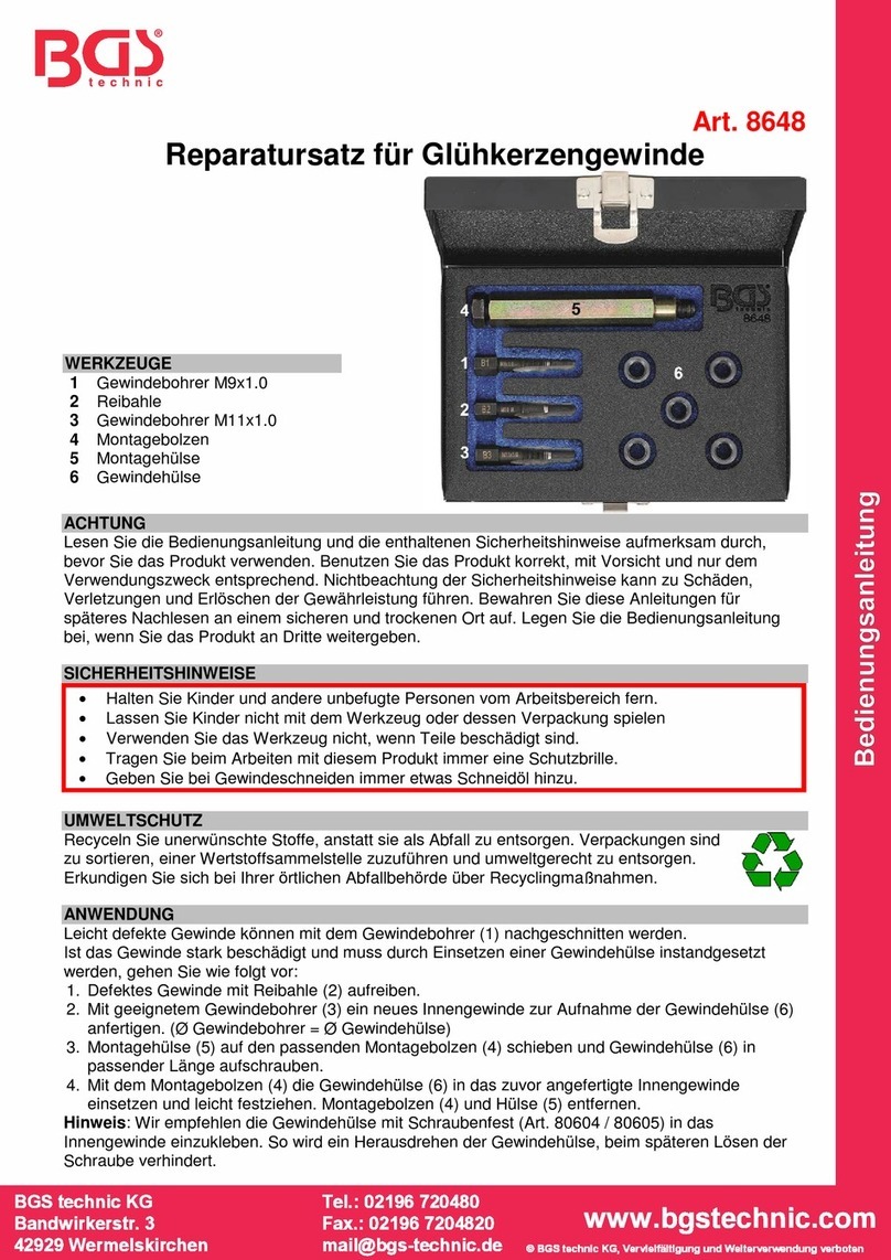 BGS technic 8648 instruction manual BGS technic 8648 instruction manual