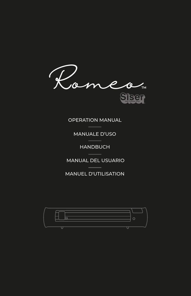 Siser Romeo Operation manual Siser Romeo Operation manual
