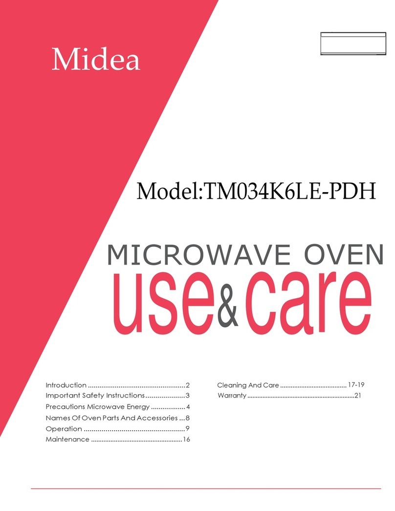 Midea TM034K6LE-PDH use & care