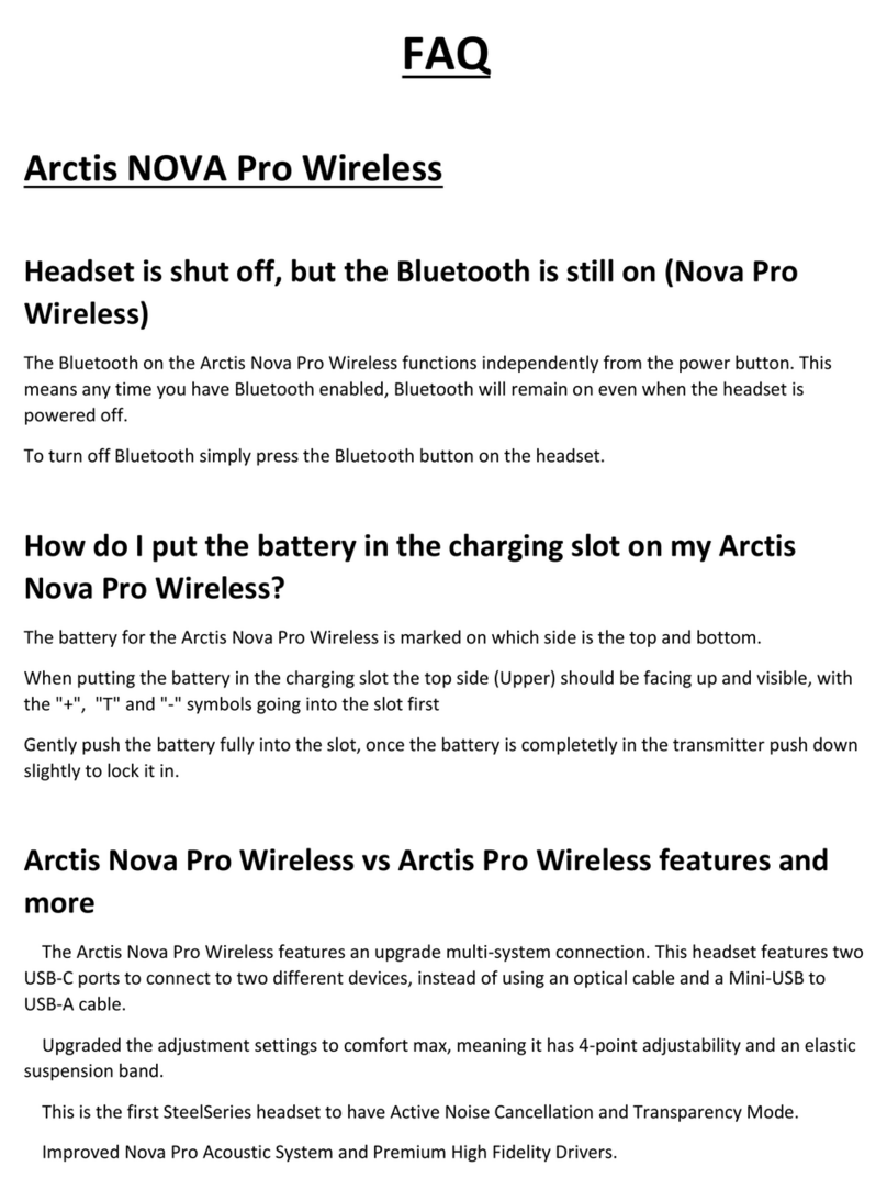 SteelSeries ARCTIS NOVA PRO WIRELESS Faq