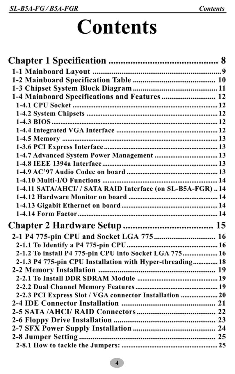 SOLTEK SL-B5A-FG User manual