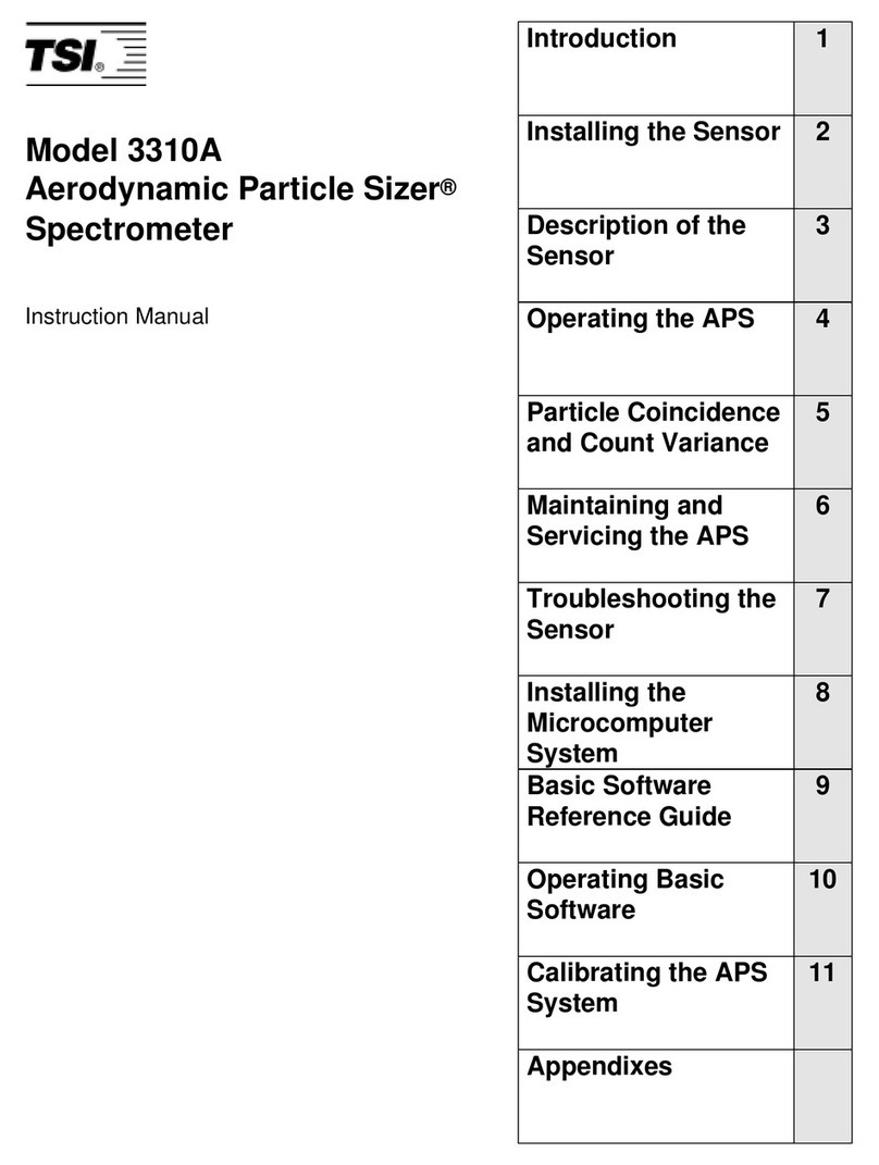 TSI Instruments Sizer 3310A User manual