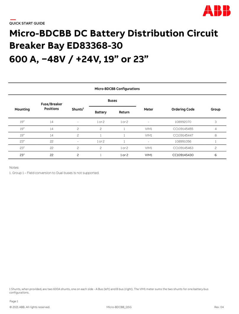 ABB ED83368-30 quick start guide