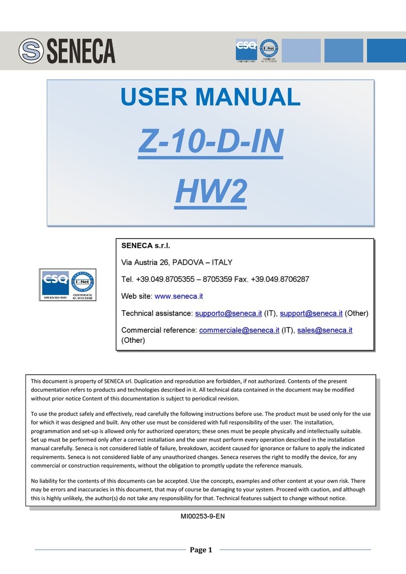 Seneca Z-10-D-IN user manual