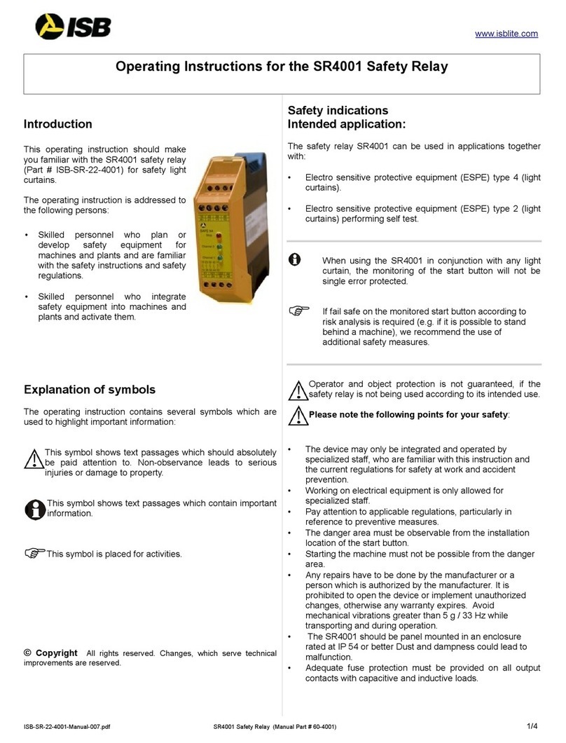 ISB SR4001 operating instructions