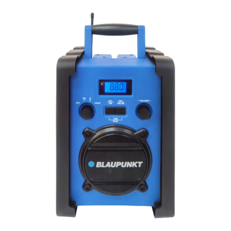 Blaupunkt PP30BT JOBSITE User manual
