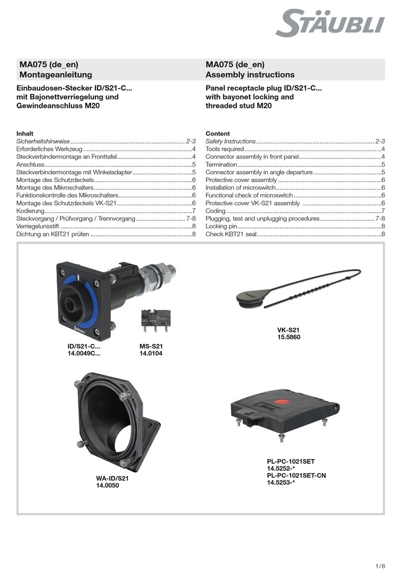Staubli ID/S21-C Series User manual Staubli ID/S21-C Series User manual