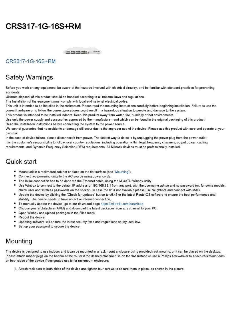 MikroTik CRS317-1G-16S+RM User manual