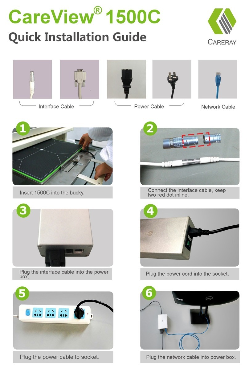 CareRay CareView 1500C Quick installation guide