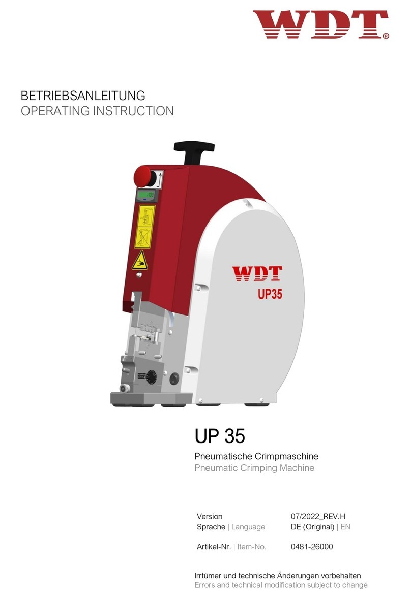 WDT UP 35 User manual