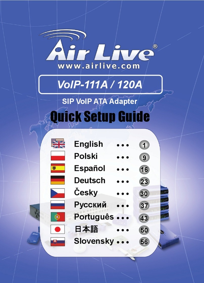 AirLive VoIP-111A Quick setup guide