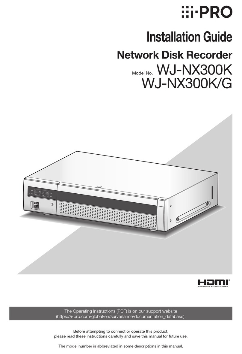 i-PRO WJ-NX300K/G installation guide