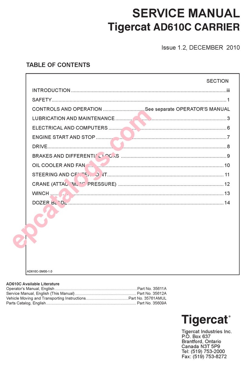 Tigercat AD610C User manual Tigercat AD610C User manual