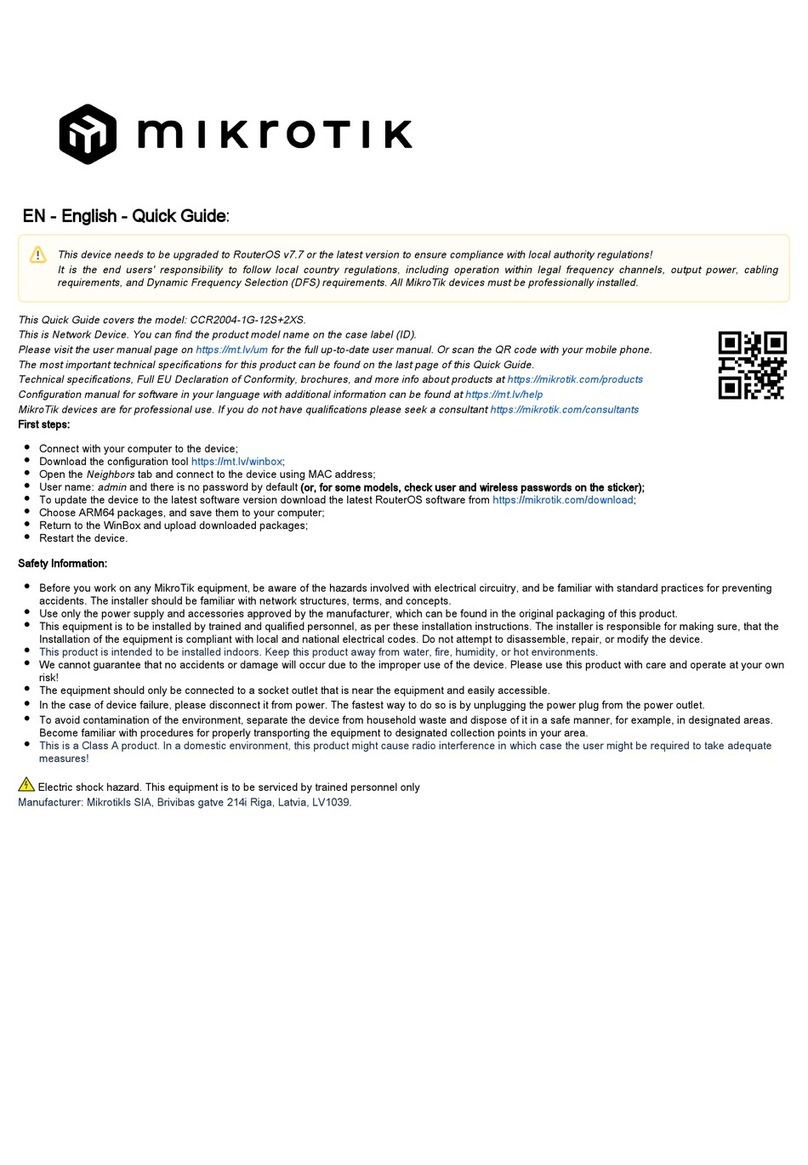 MikroTik RouterBOARD CCR2004-1G-12S+2XS User manual MikroTik RouterBOARD CCR2004-1G-12S+2XS User manual
