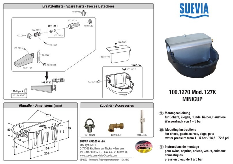Suevia MINICUP Mounting instructions