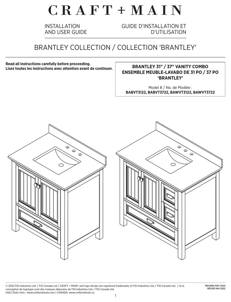 Craft+Main BRANTLEY BABVT3122 User manual Craft+Main BRANTLEY BABVT3122 User manual