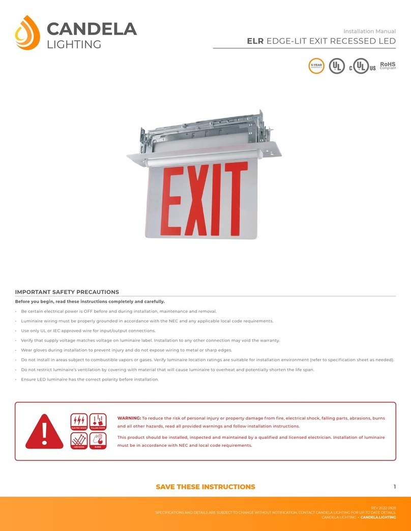 Candela ELR EDGE-LIT installation manual