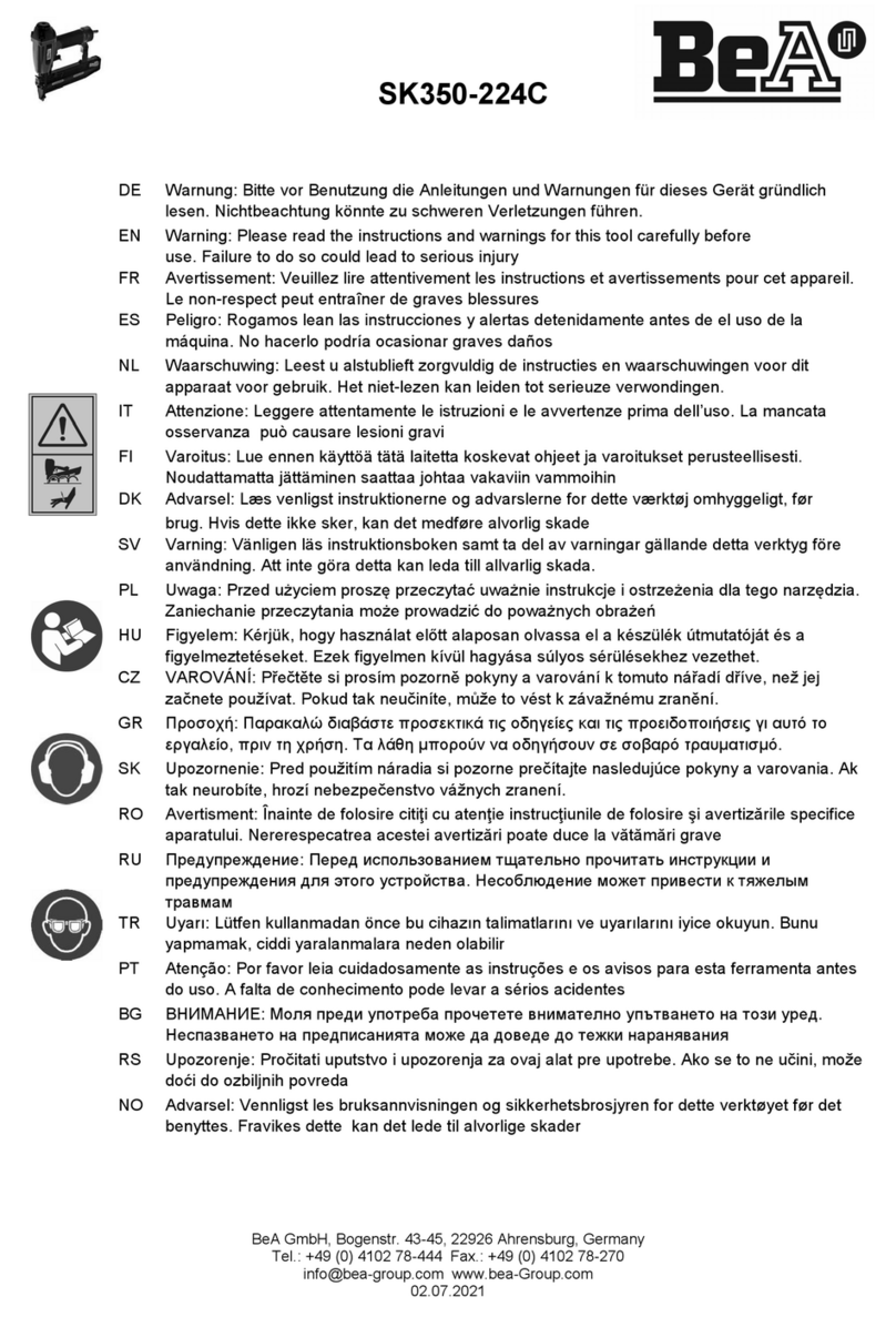 BEA SK350-224C User manual