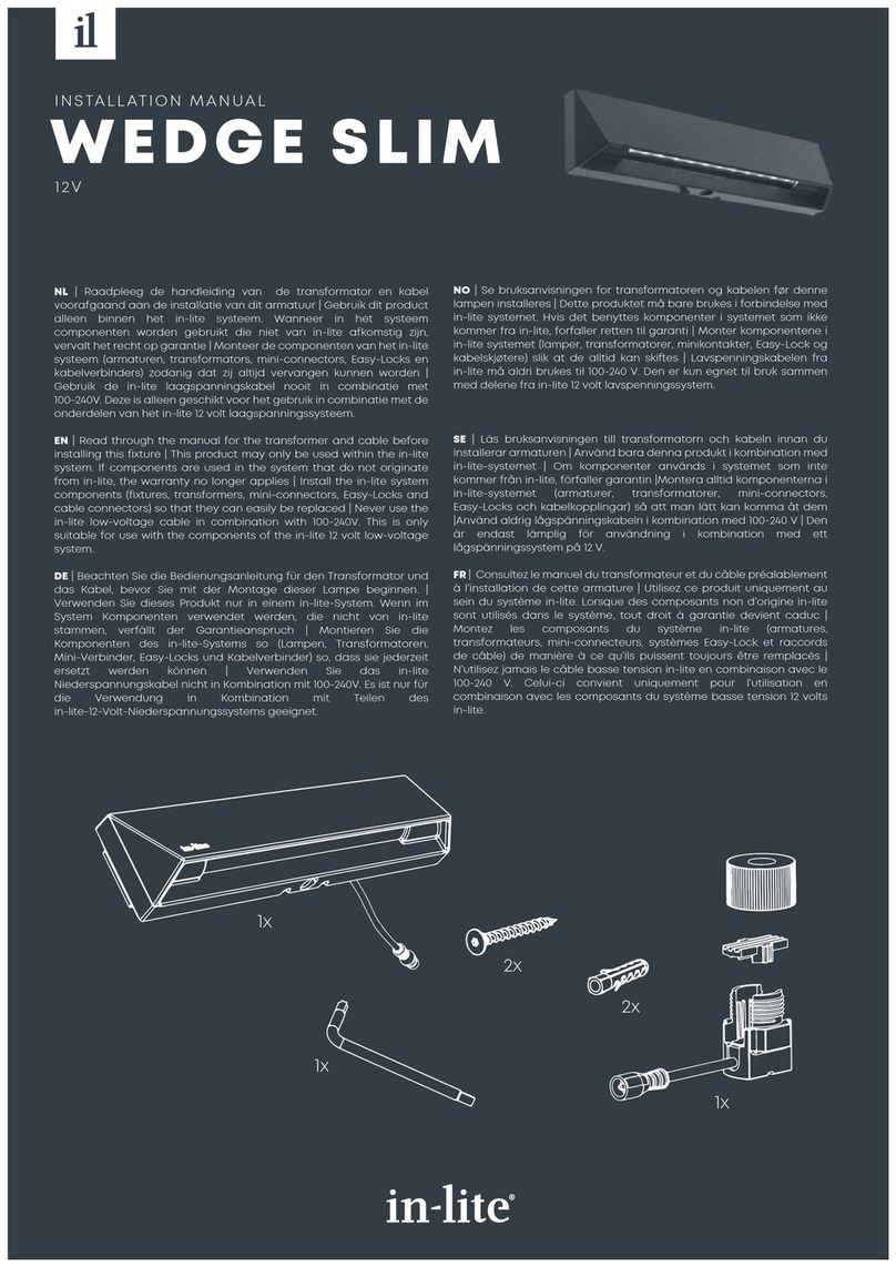 Inlite WEDGE SLIM installation manual