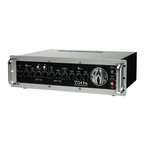 SWR 750x Bass Amplifier 750x User manual