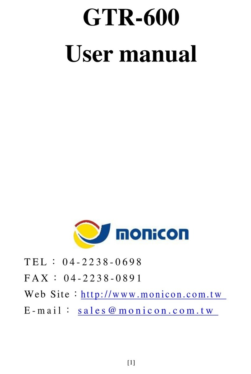 Monicon GTR-600 User manual