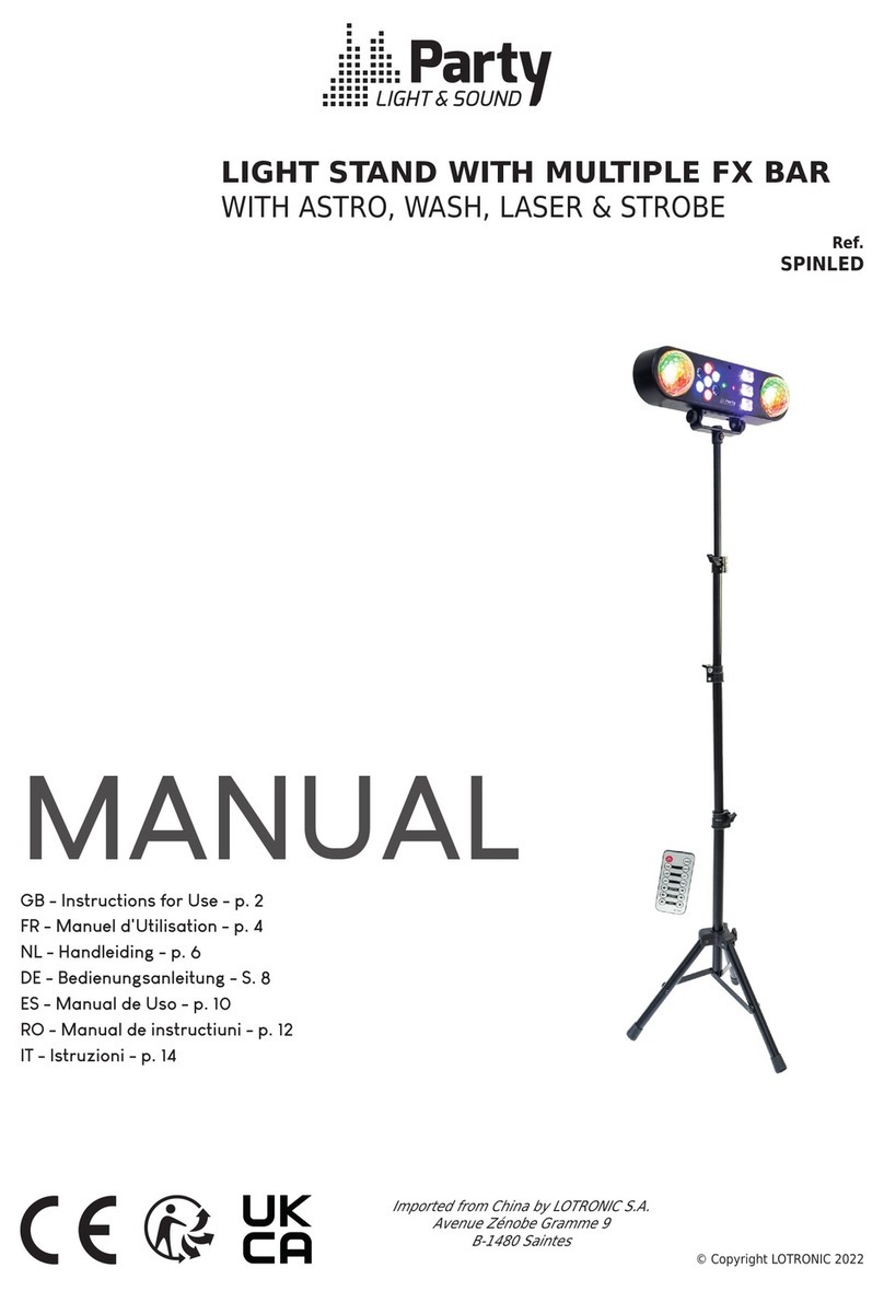Party Light & Sound SPINLED manual Party Light & Sound SPINLED manual