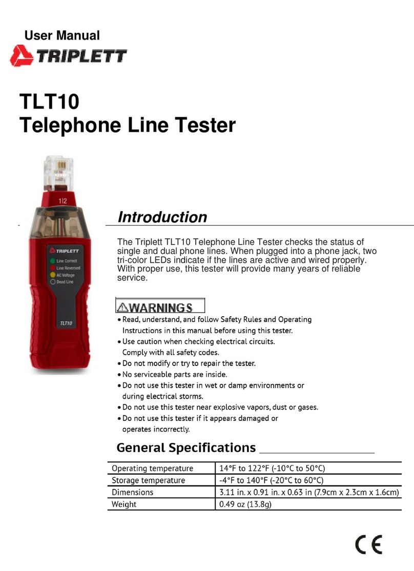 Triplett TLT10 User manual